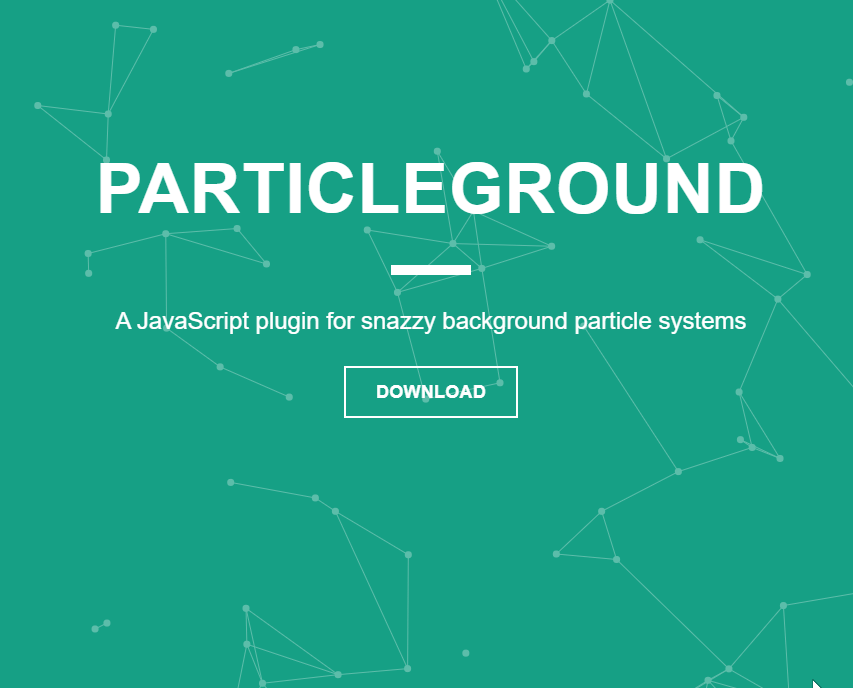jQuery Background Plugins - Particle Ground