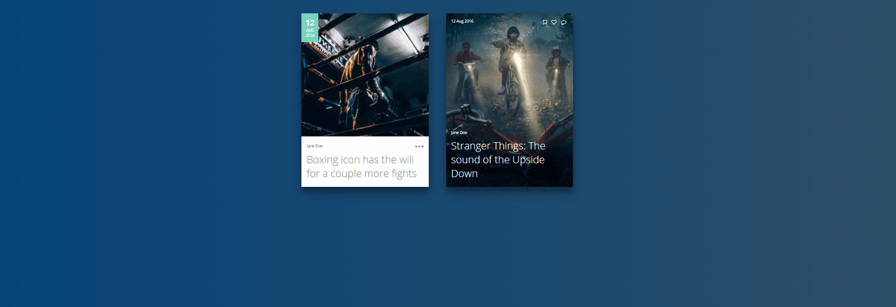 CSS Blog Cards - News Cards - CSS only
