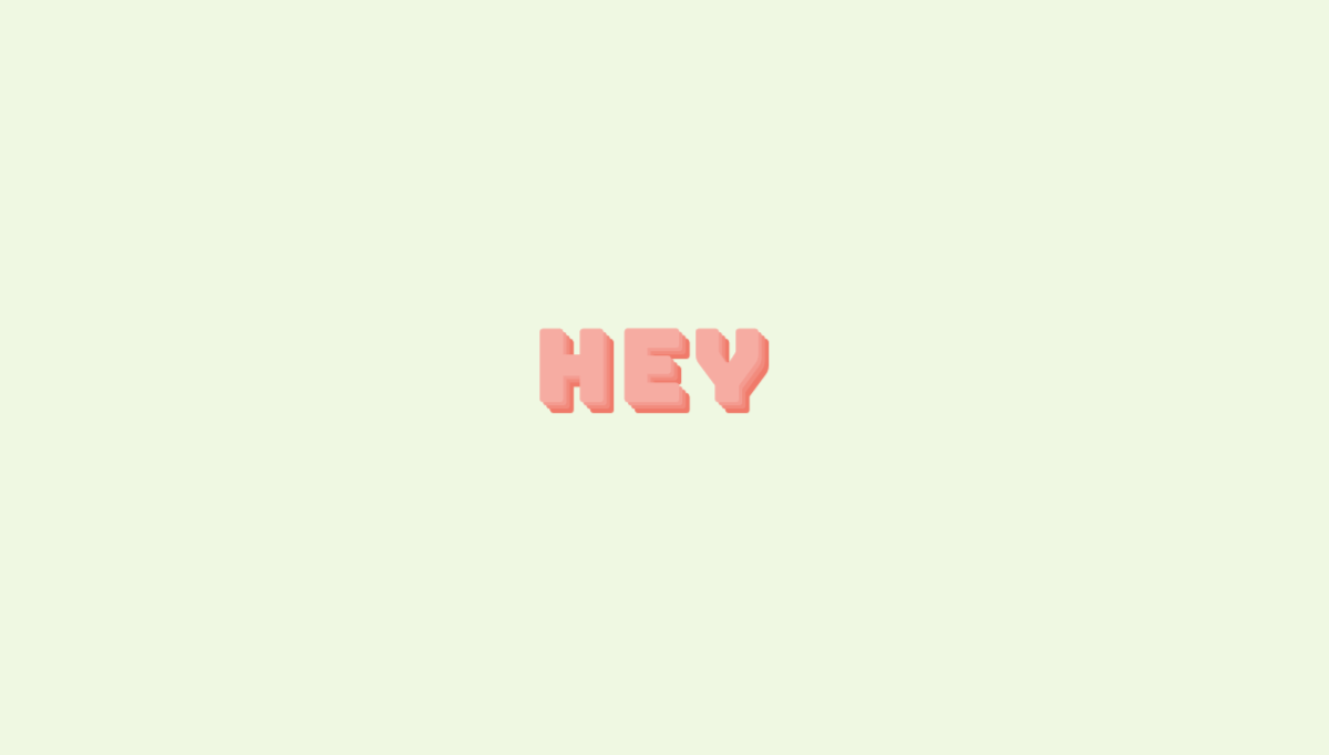 CSS Text Animations - "hey" - 3D Text Animation (Animations)
