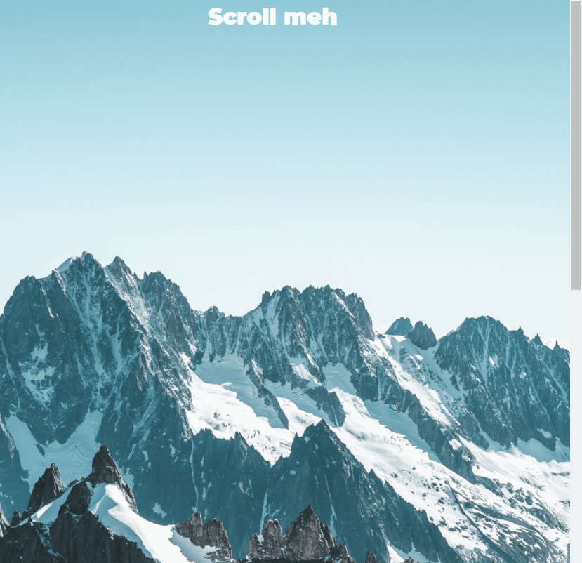 CSS Scroll Effects - Background Sky Text Scroll Effect (CSS)