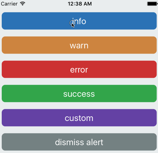 React Notifications - React Native Dropdownalert