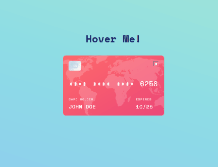 CSS Credit Cards - FlexBox Flipping Credit Card