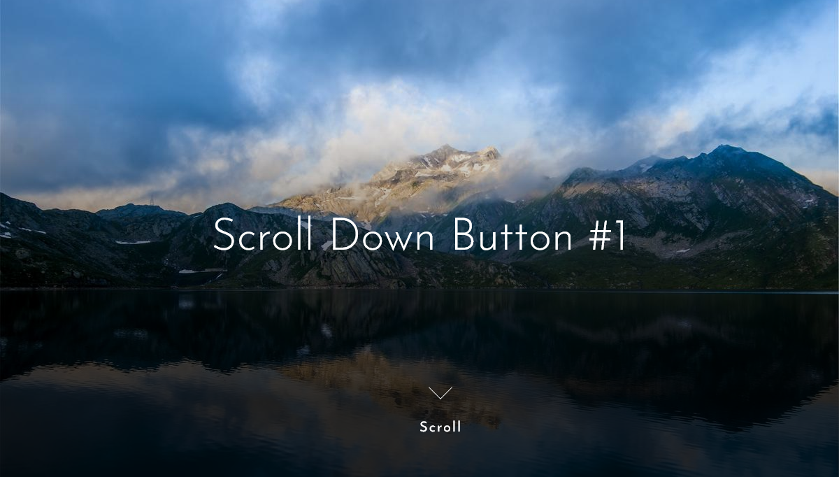 CSS Button Hover Effects - demo:CSS scroll down button