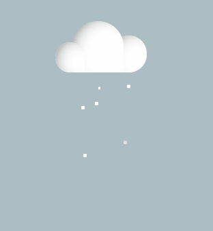 CSS Snow Effects - CSS snow cloud