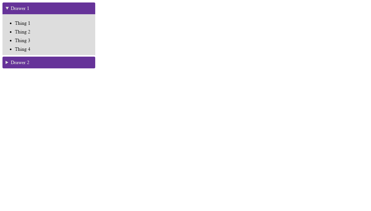 CSS Accordion Menus - collapse menu