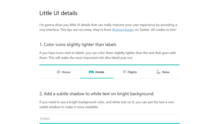 HTML UI Kits - Little UI Details