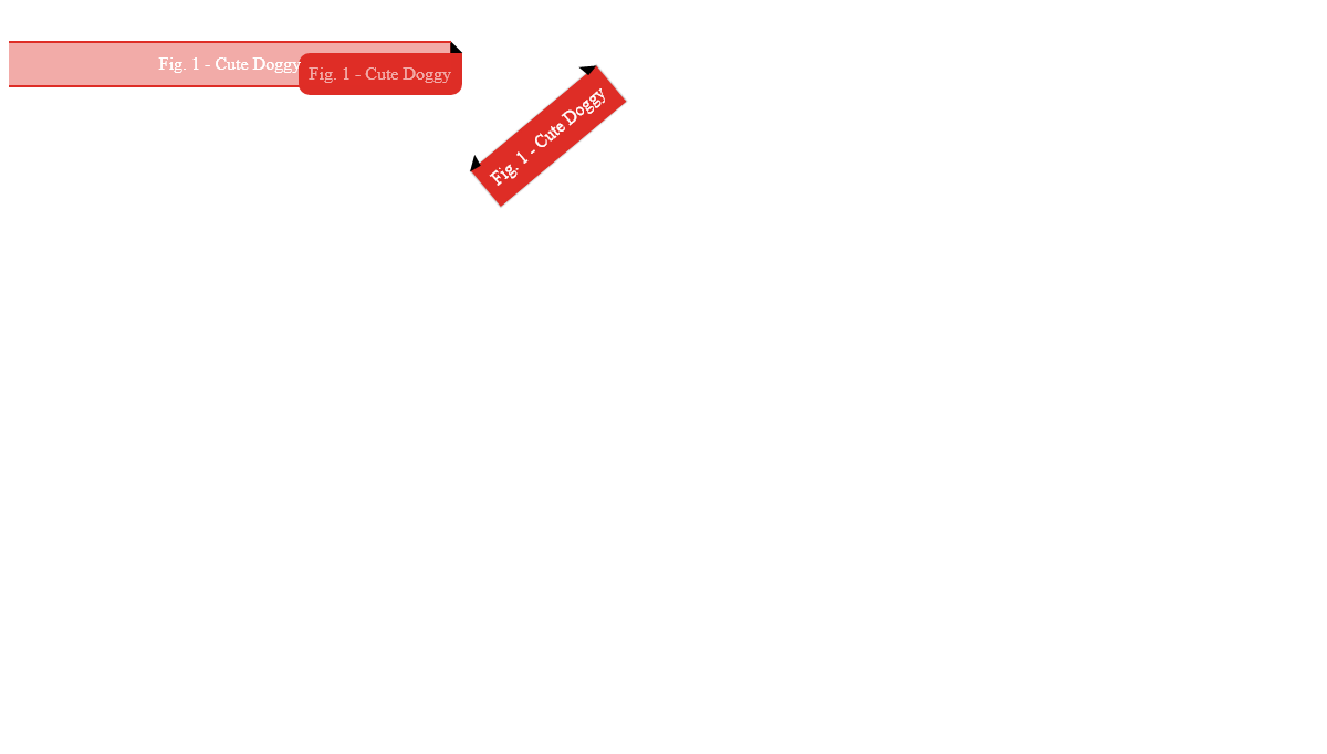 HTML <figure> & <figcaption> with CSS - Red Figure & Figcaption