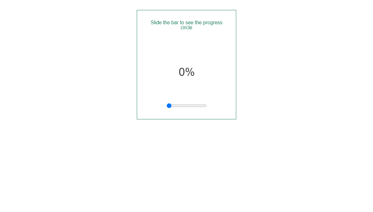 Vue Progress Bars - Vue: Progress Circle