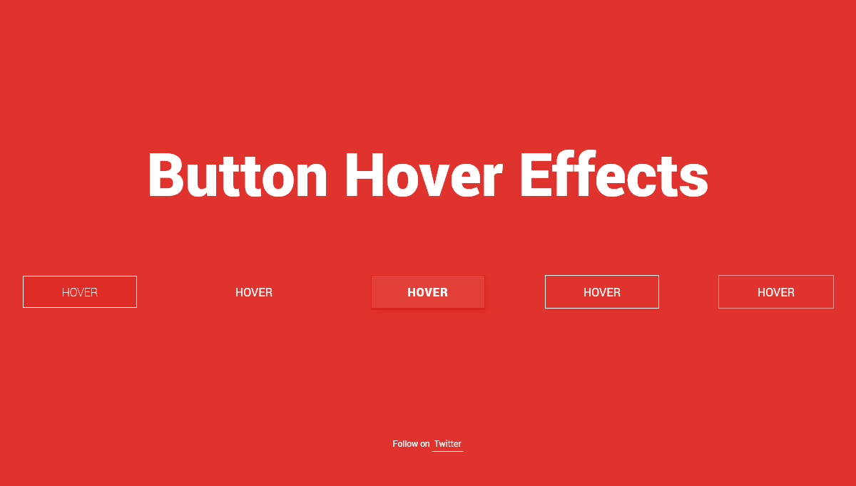 CSS Buttons - Collection of Button Hover Effects