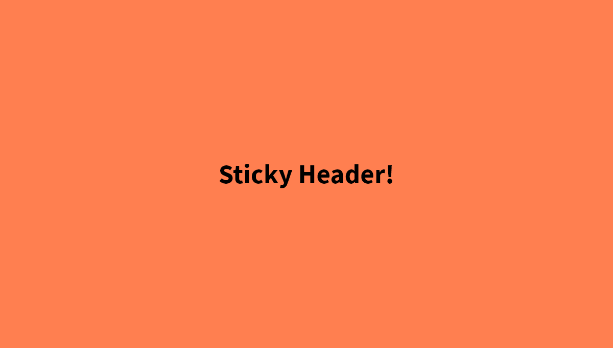 CSS Headers and Footers - Responsive Scrolling Sticky Header