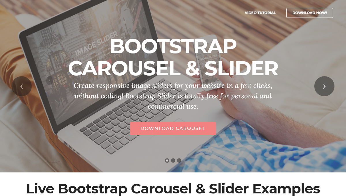 Bootstrap Carousels - Responsive Bootstrap Carousel
