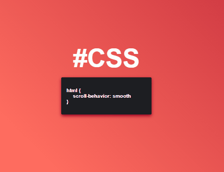 CSS Scroll Effects - css scroll-behavior: smooth