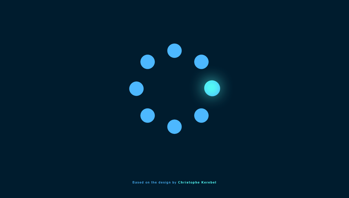 CSS Glow Effects - Spinner with Glowing, Gooey Effect