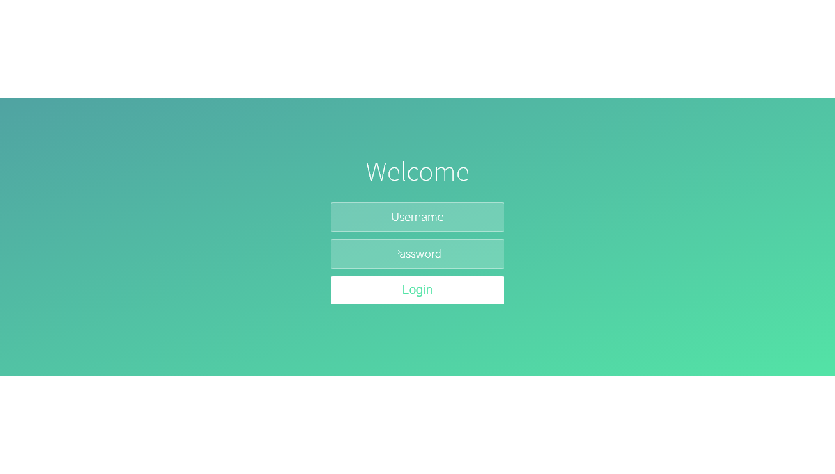 JavaScript Background Effects - Calm breeze login screen