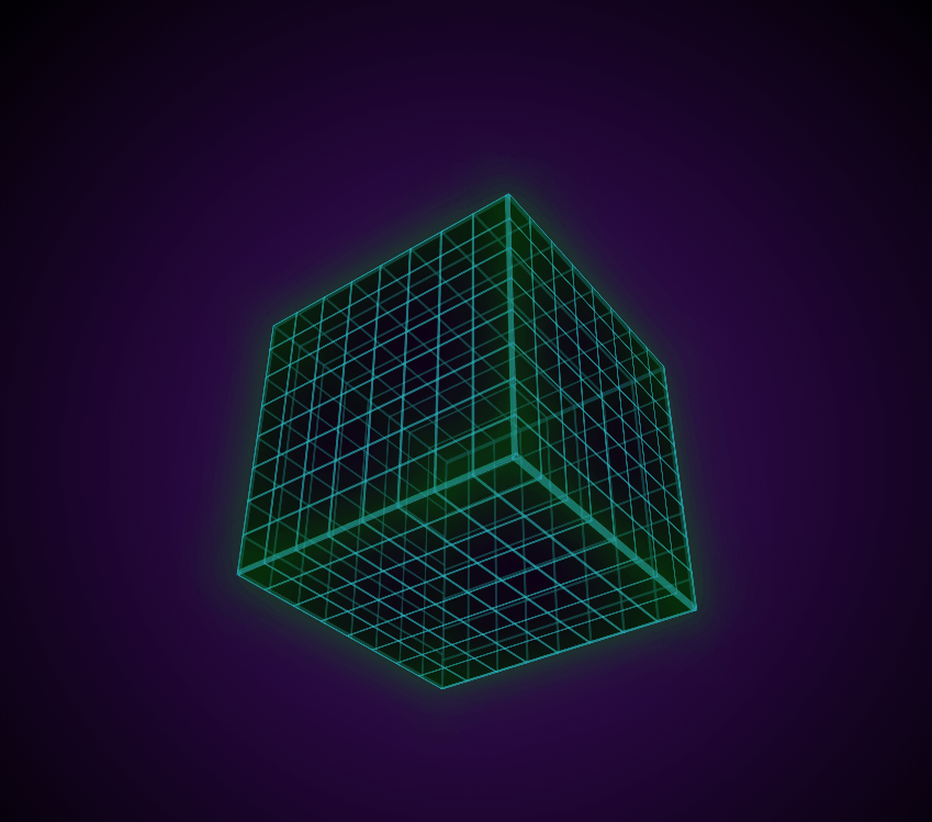 CSS Cubes - 80s Retro spinning cube