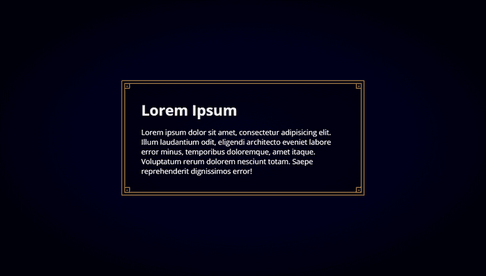 CSS Border Examples - Fancy Border Box