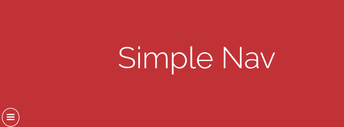 CSS Toggle Menus - Simple Nav