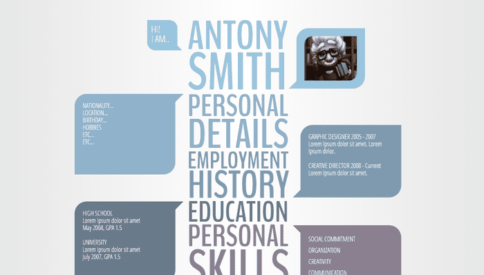 HTML Resume Templates - CSS3 Creative Resume