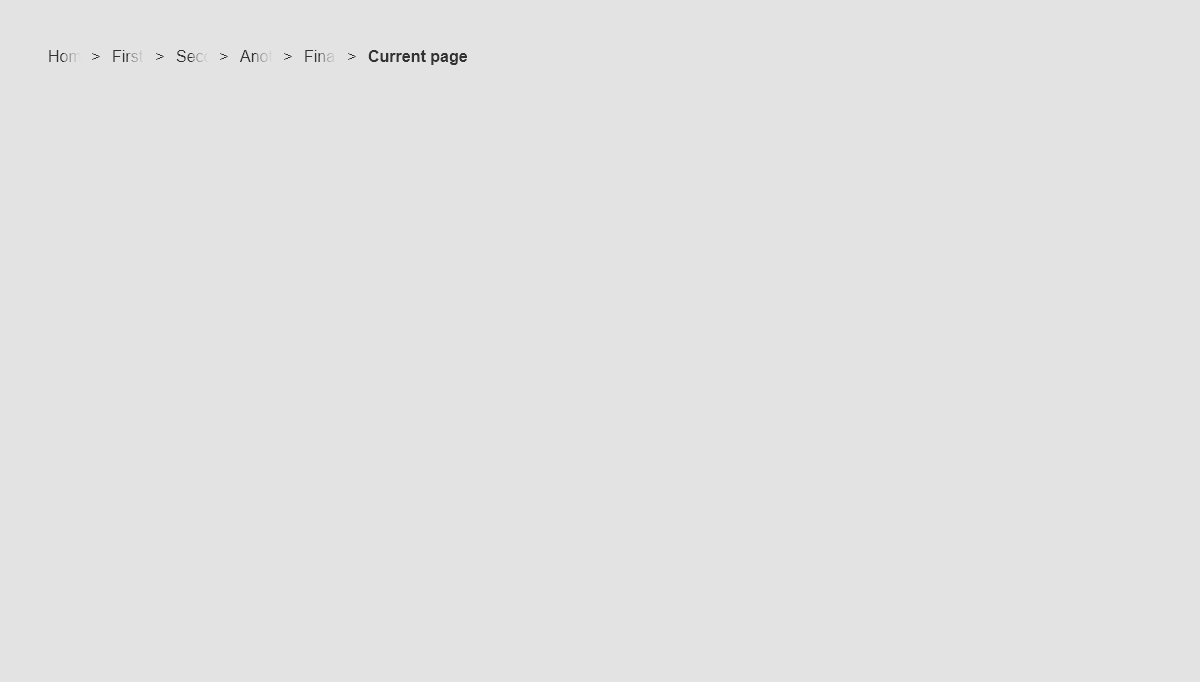 CSS Breadcrumbs - Collapsed breadcrumbs