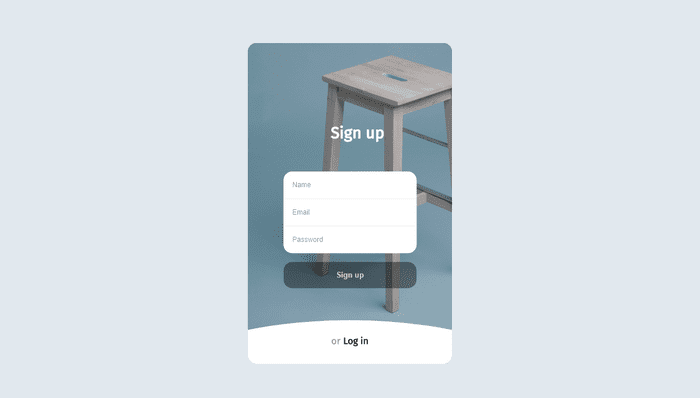 CSS Login / Registration Forms - login/signup form animation