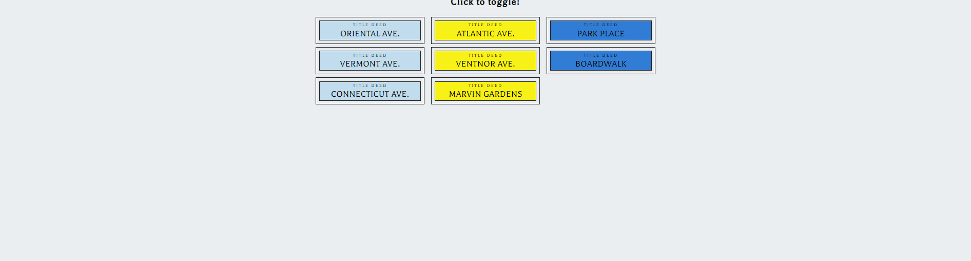 HTML <details> & <summary> with CSS - Digital Monopoly properties