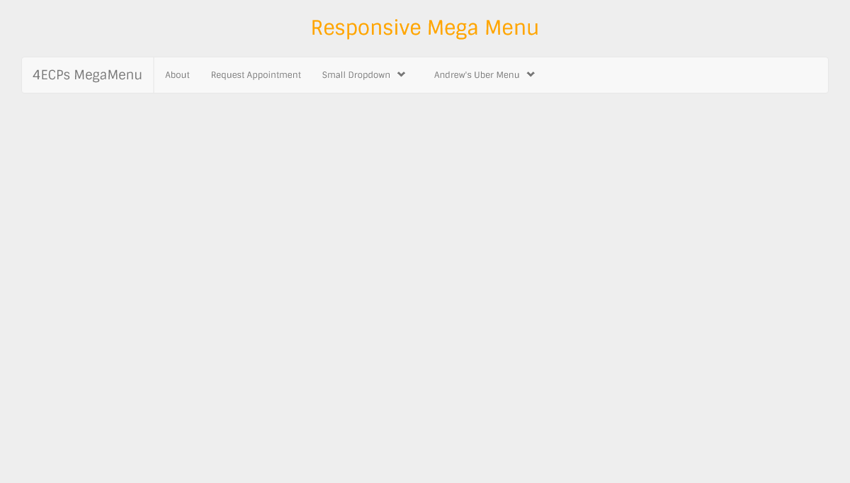 jQuery Mega Menus - responsive mega menu