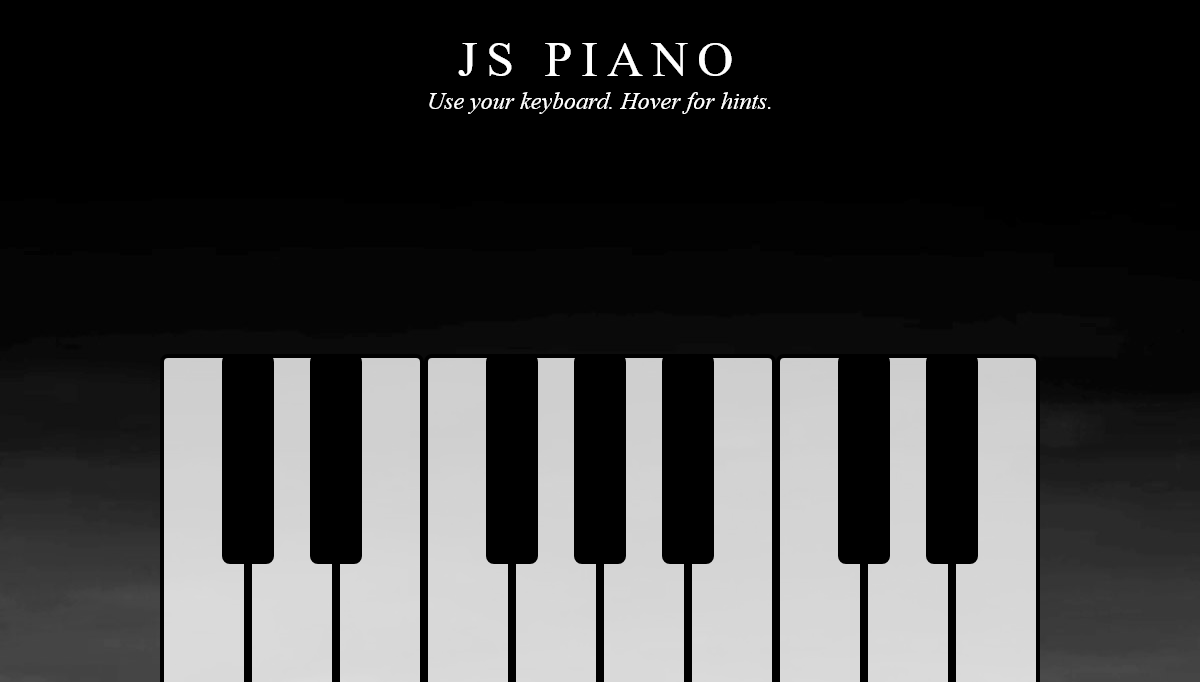 JavaScript Keyboards - JavaScript Piano
