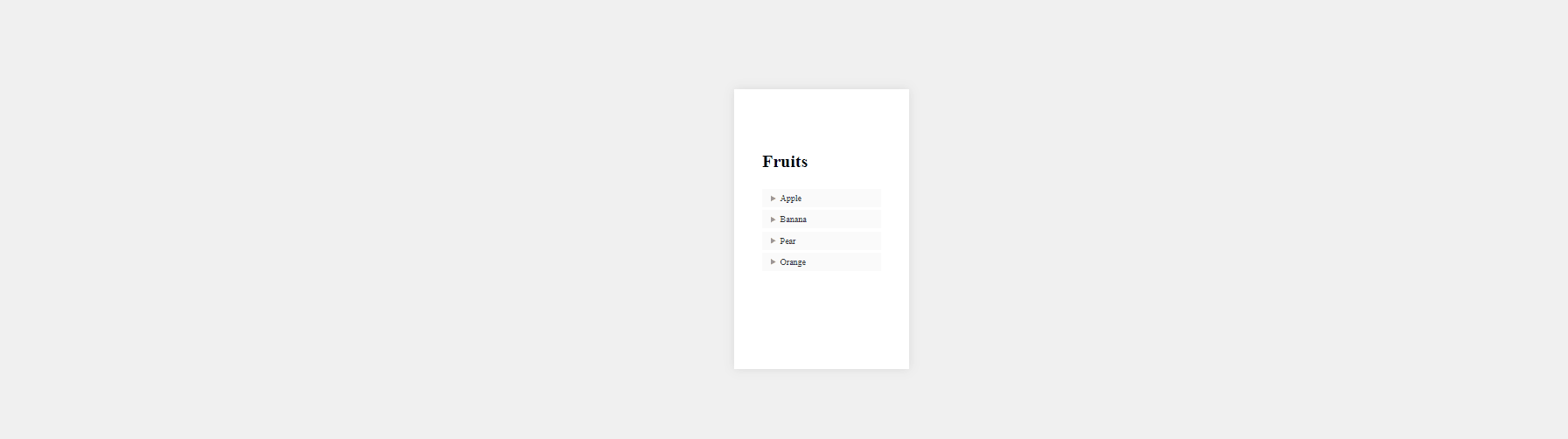 HTML <details> & <summary> with CSS - details & summary