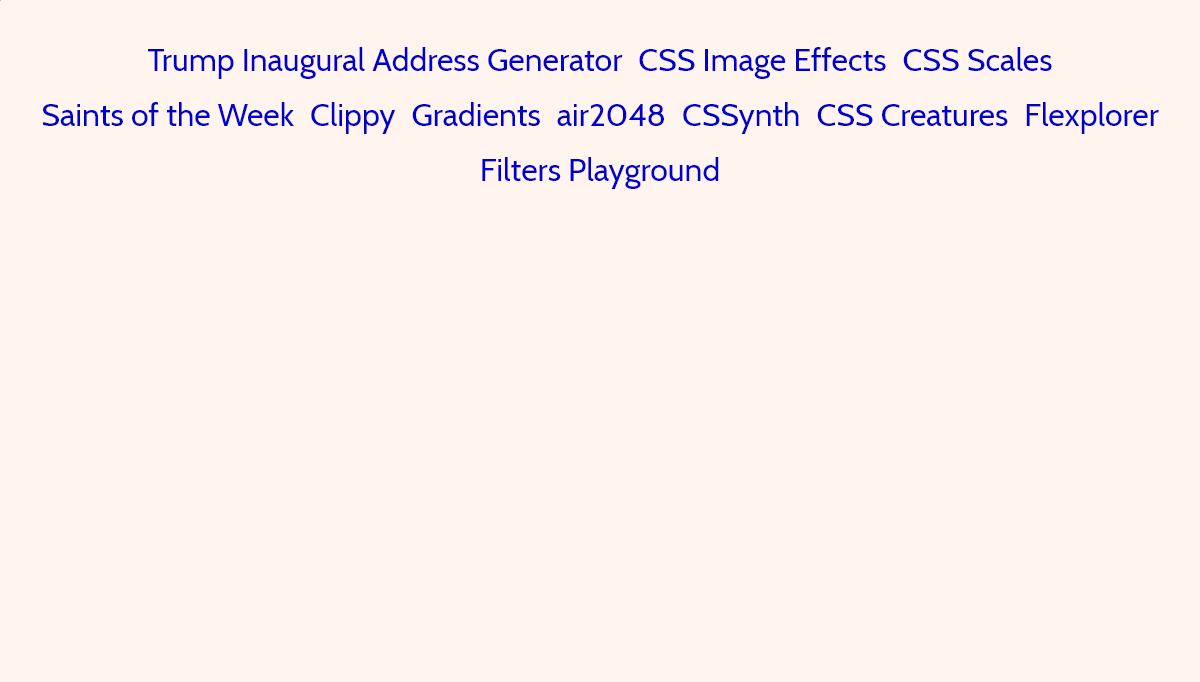 CSS Link Hover Effects - Jumping link hovers