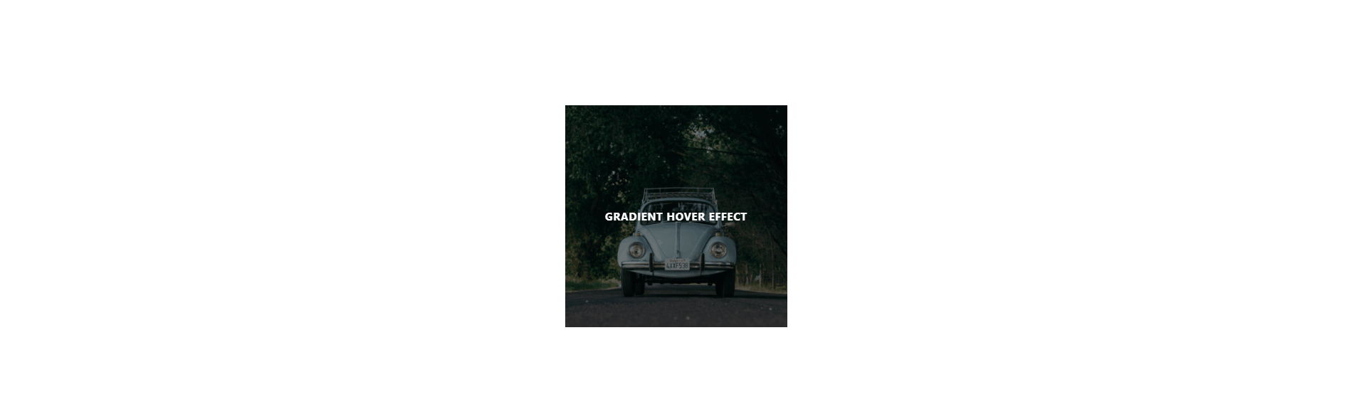CSS Image Effects - CSS Gradient Hover Effect