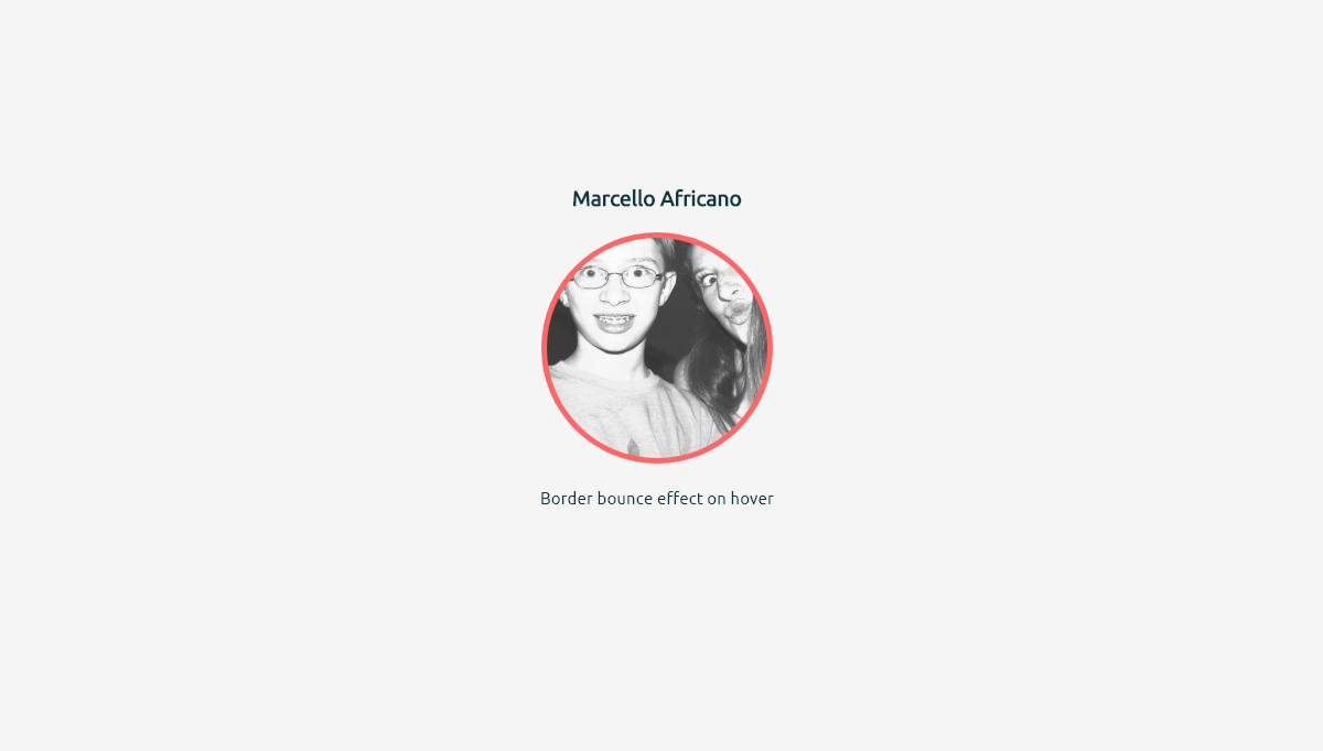 CSS Border Examples - Bounce On Hover