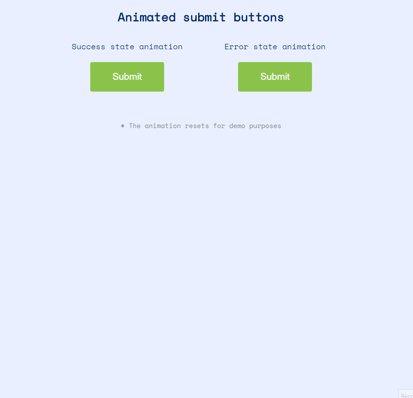 CSS Submit Buttons - Animated  2 states Submit Buttons