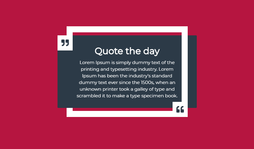 CSS Blockquotes - CSS Quote Box Hover Effects