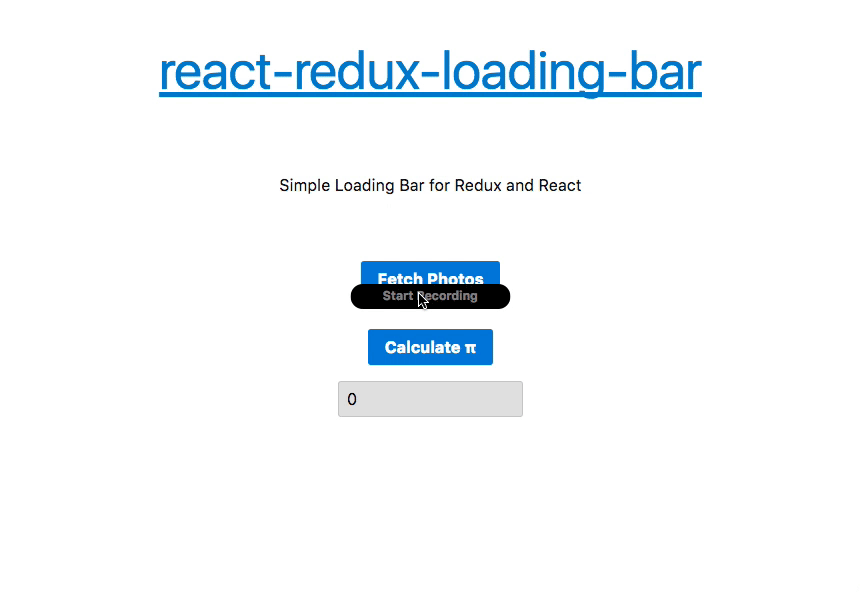 React Progress Bars - React Redux Loading Bar