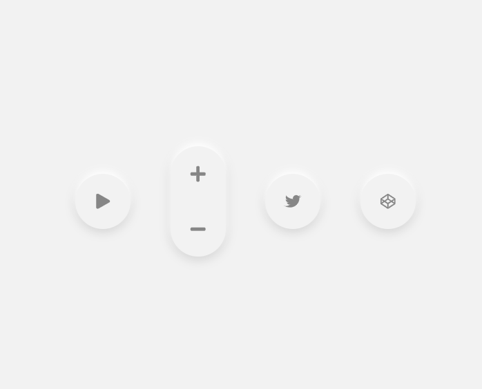 JavaScript Buttons - Neumorphic Buttons