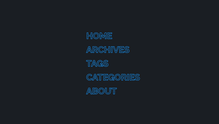 CSS Menu - Menu Hover Fill Text