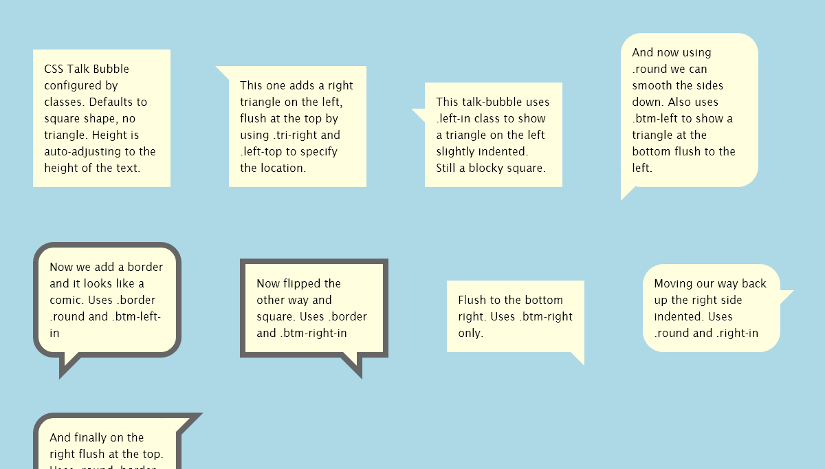CSS Speech Bubbles - Chat Bubbles in CSS