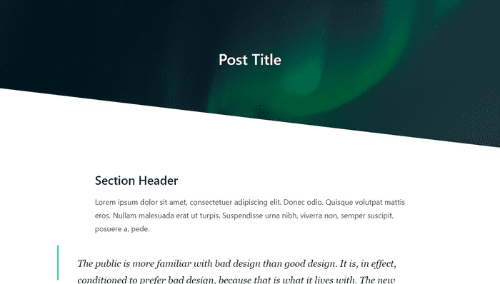 CSS Blockquotes - Pure CSS Blockquote