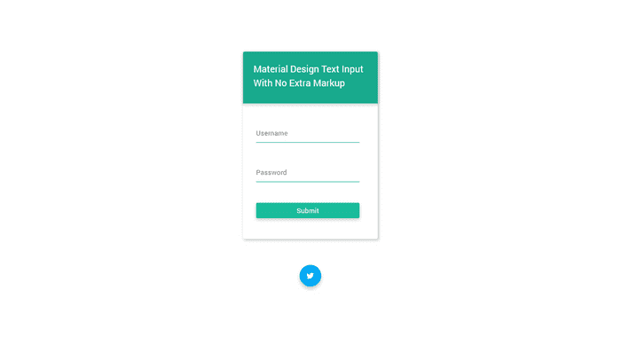 CSS Input Text - Material Design Input Text