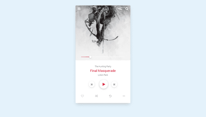 jQuery Music Players - Music player UI design
