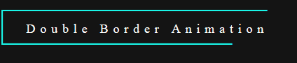 CSS Border Animations - Double border animation