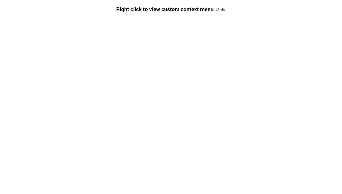 jQuery Context Menus - Custom Context Menu