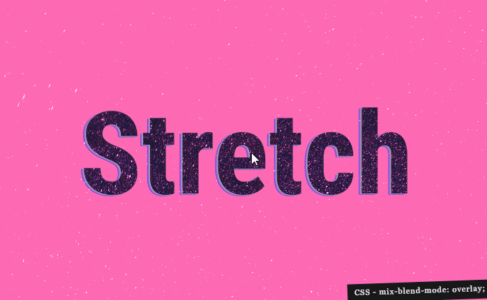 JavaScript Text Effects - Stretch Typo