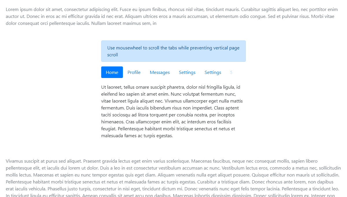 jQuery Tabs - Simple Scrolling Nav Tabs
