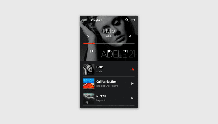 CSS Music Players - Material Design Music Player