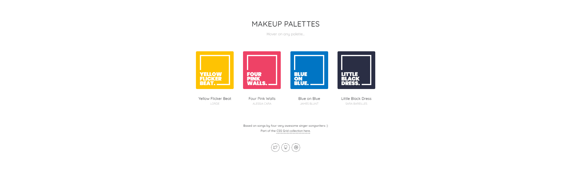 CSS Grid Examples - CSS Grid: Makeup Palettes
