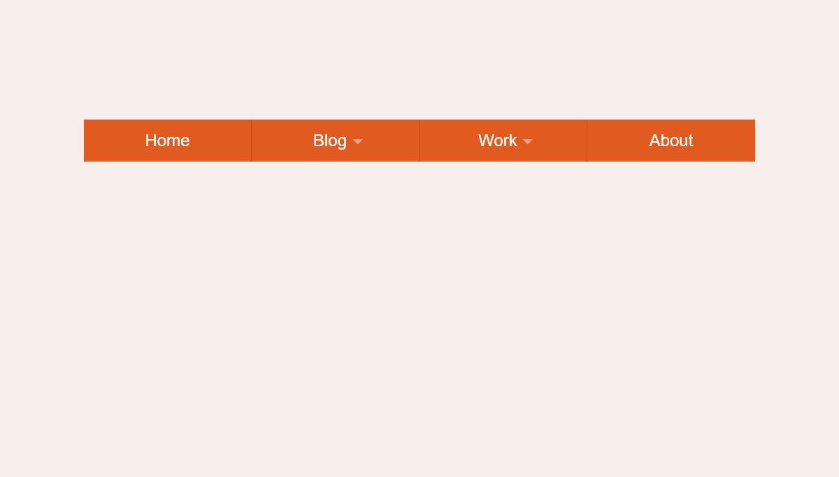 CSS Dropdown Menus - Responsive Dropdown Menu