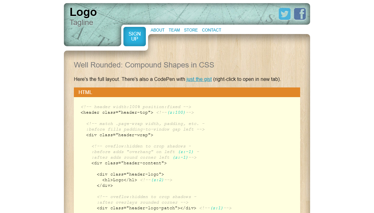CSS Corners - Well Rounded: Compound Shapes in CSS