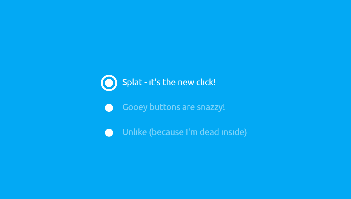 Radio Buttons CSS - SVG Splat Radio Buttons