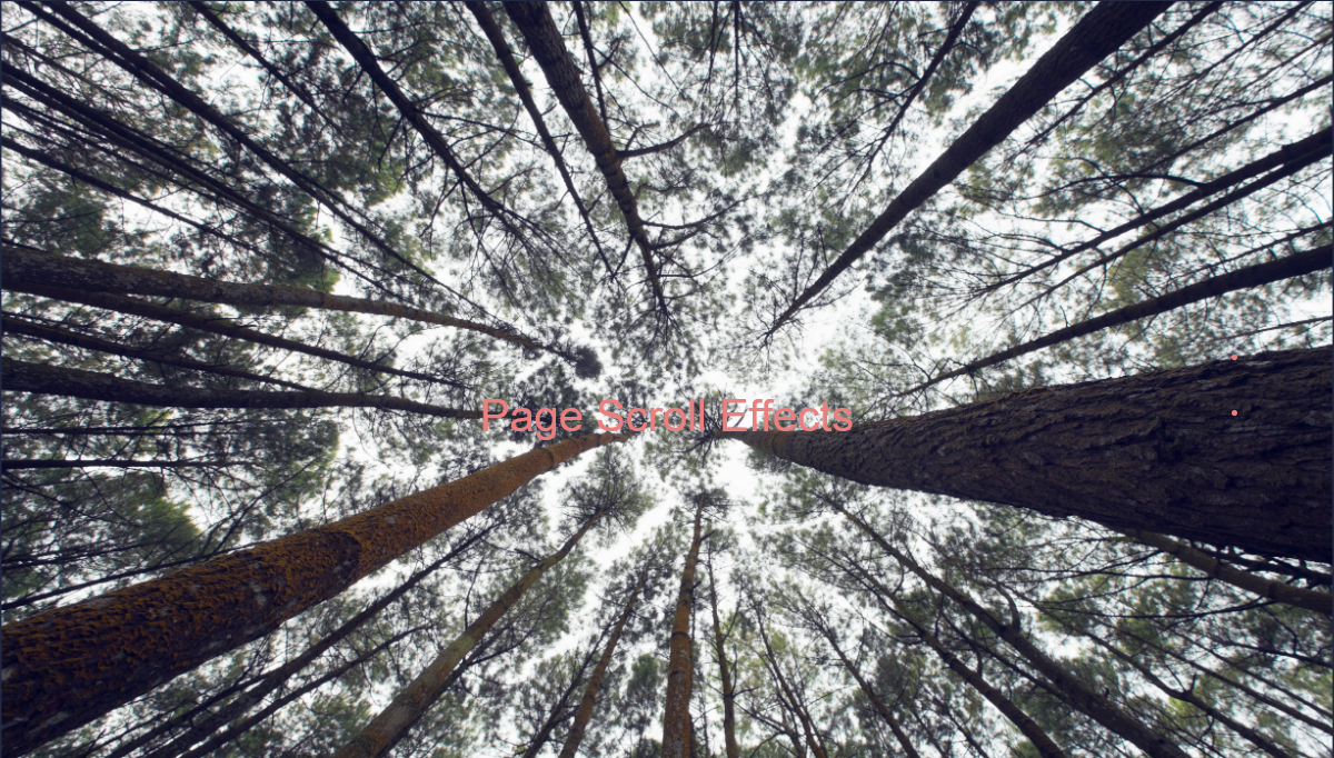 jQuery Scroll Effects - Page Scroll Effects